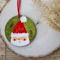 Bola de madera "Papá Noel"